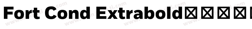 Fort Cond Extrabold字体转换